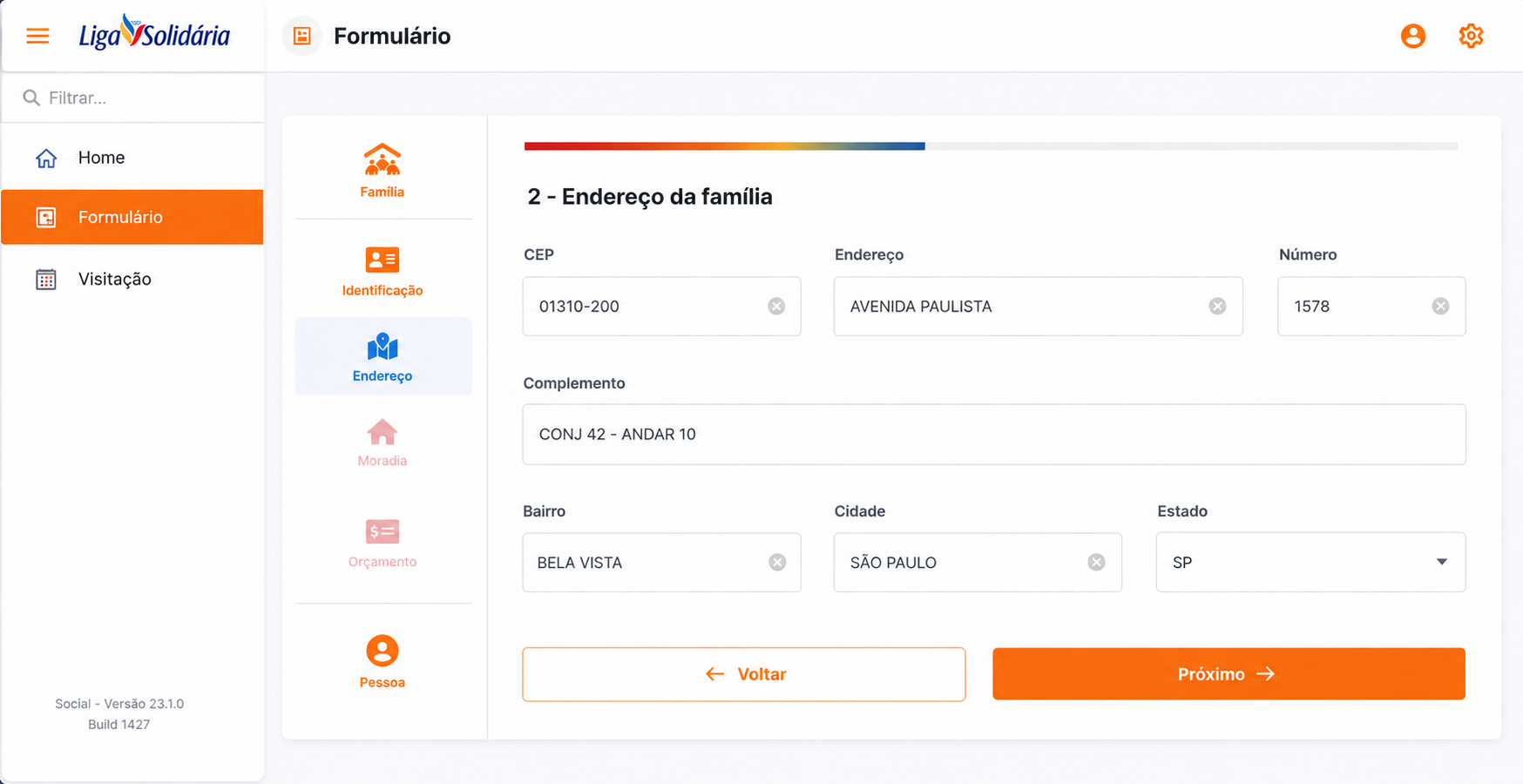 Plataforma Gestão Social — acompanhamento de pessoas, famílias e programas